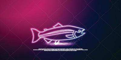 animal digital concept, particle style design. Wireframe lightweight connection structure,banner, logo, label and poster, Vector illustration