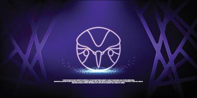 animal digital concept, particle style design. Wireframe lightweight connection structure,banner, logo, label and poster, Vector illustration
