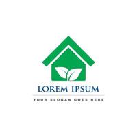 green house logo , real estate nature logo vector