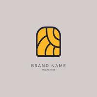 modern ornament logo design template vector for brand or company and other