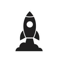 rocket launch icon. start up symbol vector