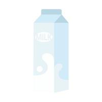 botella de papel de leche dibujos animados vector ilustración objeto aislado