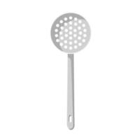 kitchenware stainless steel cooking filter spoon Cartoon vector illustration isolated object