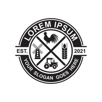 farm logo , nature logo vector