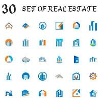 set of real estate vector , set of building logo