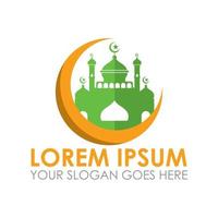 vector de mezquita, vector de logotipo de ramadán
