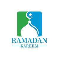 vector de ramadán, vector de logotipo de mezquita