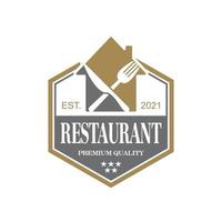 logotipo de restaurante, vector de logotipo de comida