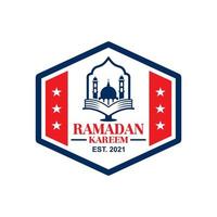 logotipo de ramadán, vector de logotipo musulmán