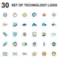 set of digital vector , set of technology logo