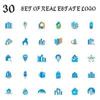 set of real estate vector , set of architecture logo