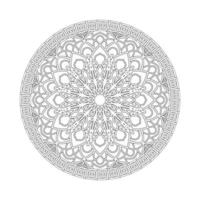 Hand drawn mandala. decoration in ethnic oriental  doodle ornament. vector