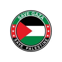 guardar el logotipo de palestina, vector libre de gaza