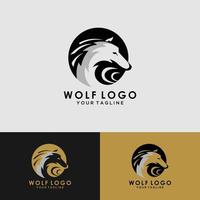 Wolf Desain Logo Vector