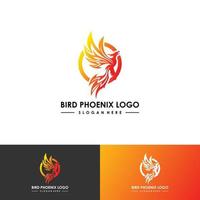 Phoenix logo desain Template. Ilustrasi Vektor vector