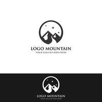 icono del logotipo de la montaña. vector