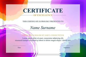 Creative Certificate of Appreciation Award Template vector