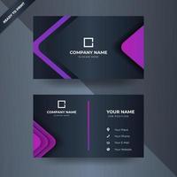 Modern business card design template with awesome design vector