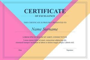 Creative Certificate of Appreciation Award Template vector