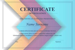 Creative Certificate of Appreciation Award Template vector