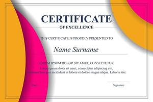 Creative Certificate of Appreciation Award Template vector