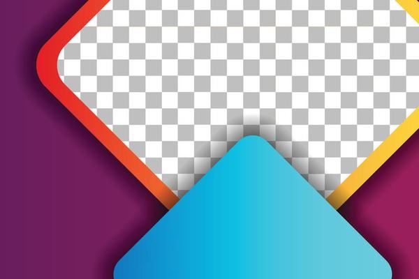 set banner background template with modern shape free vector art