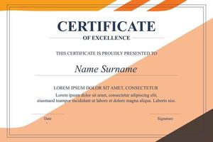 Creative Certificate of Appreciation Award Template vector