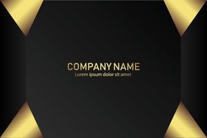 Creative black dark business card Template modern and Clean design vector