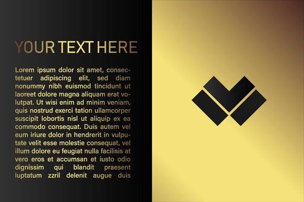 Creative black dark business card Template modern and Clean design vector