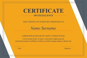 Creative Certificate of Appreciation Award Template vector