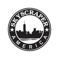 Skyscraper Of America Vector , Architecture Logo
