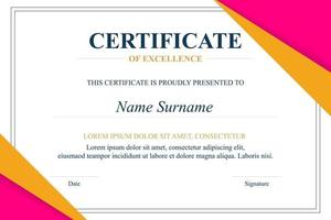 Creative Certificate of Appreciation Award Template vector