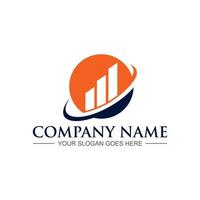 financial logo , chart logo vector