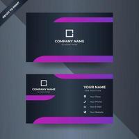 Modern business card design template with awesome design vector