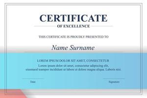 Creative Certificate of Appreciation Award Template vector