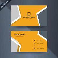Modern business card design template with awesome concept vector