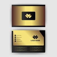 Creative black dark business card Template modern and Clean design vector