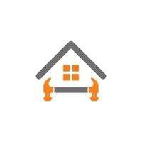 logotipo de reparación de viviendas, logotipo de servicio a domicilio vector