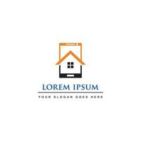 mobile home logo , smart home logo vector