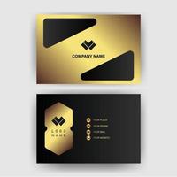 Creative black dark business card Template modern and Clean design vector