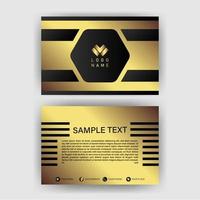 vector de diseño moderno y limpio de plantilla de tarjeta de visita oscura negra creativa