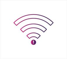 no Wifi wireless icon vector. no wi-fi connection icon.  No wireless connections vector