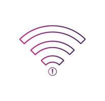 no Wifi wireless icon vector. no wi-fi connection icon.  No wireless connections vector