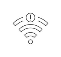 no wi-fi connection icon, no Wifi wireless icon vector