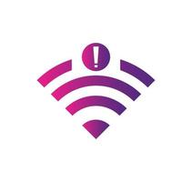 sin icono de conexión wifi, sin icono inalámbrico wifi vector