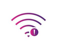 no Wifi wireless icon vector gradient color