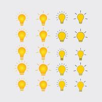 Light Bulb icon vector Idea sign solution, thinking concept gradient color template