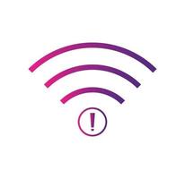 no Wifi wireless icon vector. no wi-fi connection icon.  No wireless connections vector