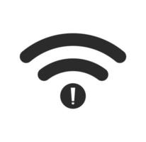 no Wifi wireless icon vector. no wi-fi connection icon.  No wireless connections vector