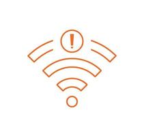 no wi-fi connection icon, no Wifi wireless icon vector